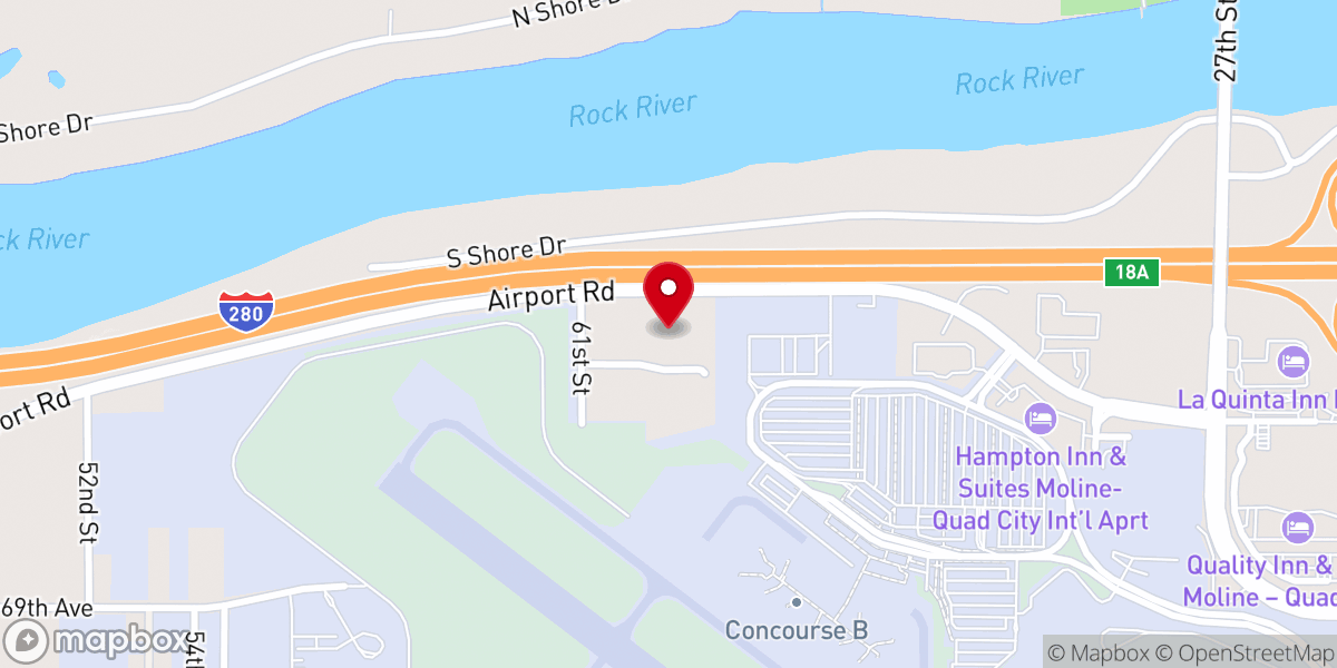 Map showing location of Faith Bible Church