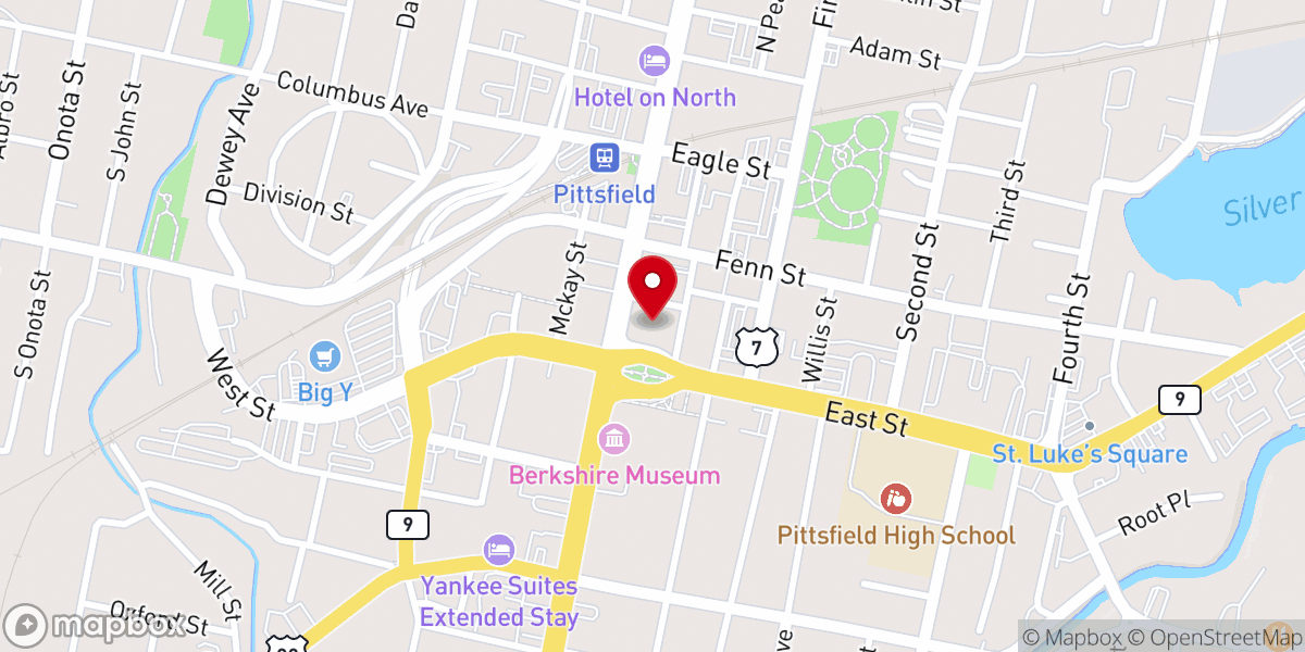 Map showing location of Price Memorial A.M.E. Zion Church