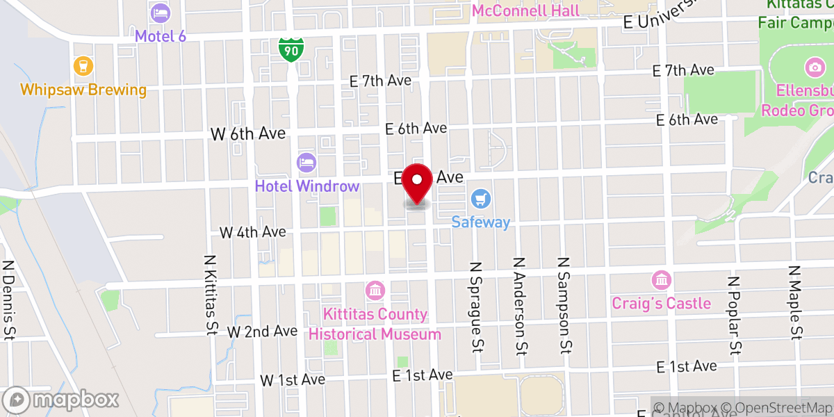 Map showing location of Lunchbox Cafe