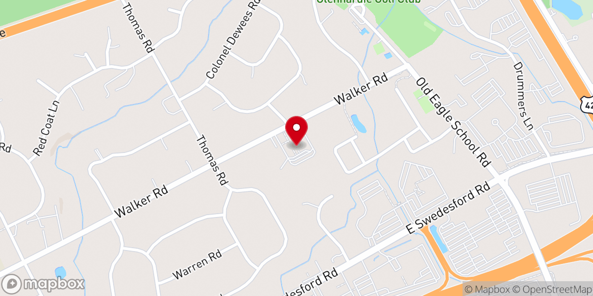 Map showing location of St Matthew's United Methodist