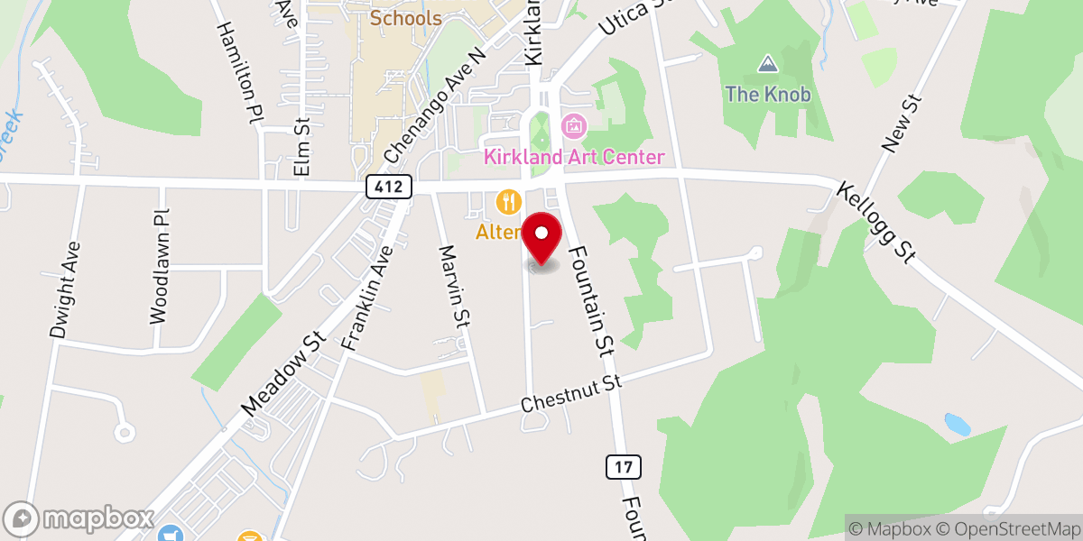 Map showing location of St James' Church Day School