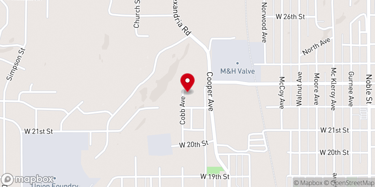 Map showing location of Greater Anointed Praise AOH