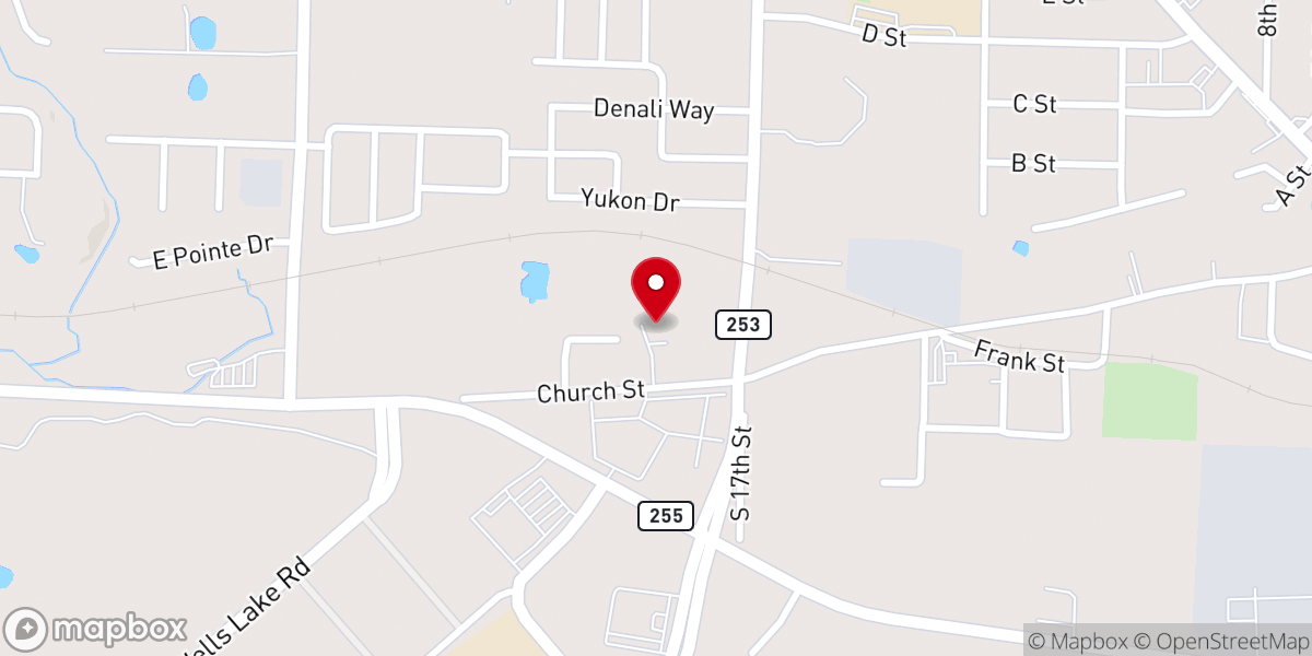 Map showing location of Home Church Chaffee Crossing
