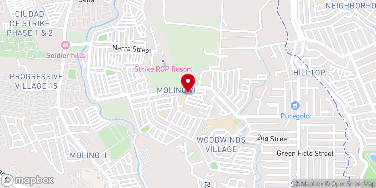Map showing location of God is Our Hope Christian Church, Inc.
