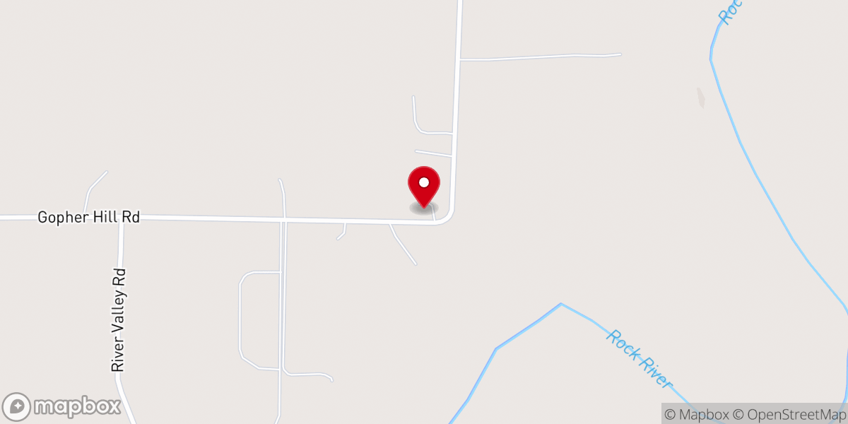 Map showing location of Cross Lutheran Church