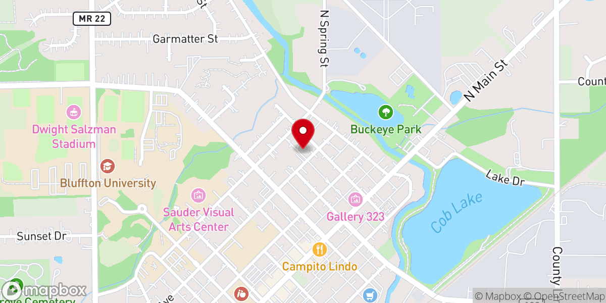 Map showing location of First Missionary Church