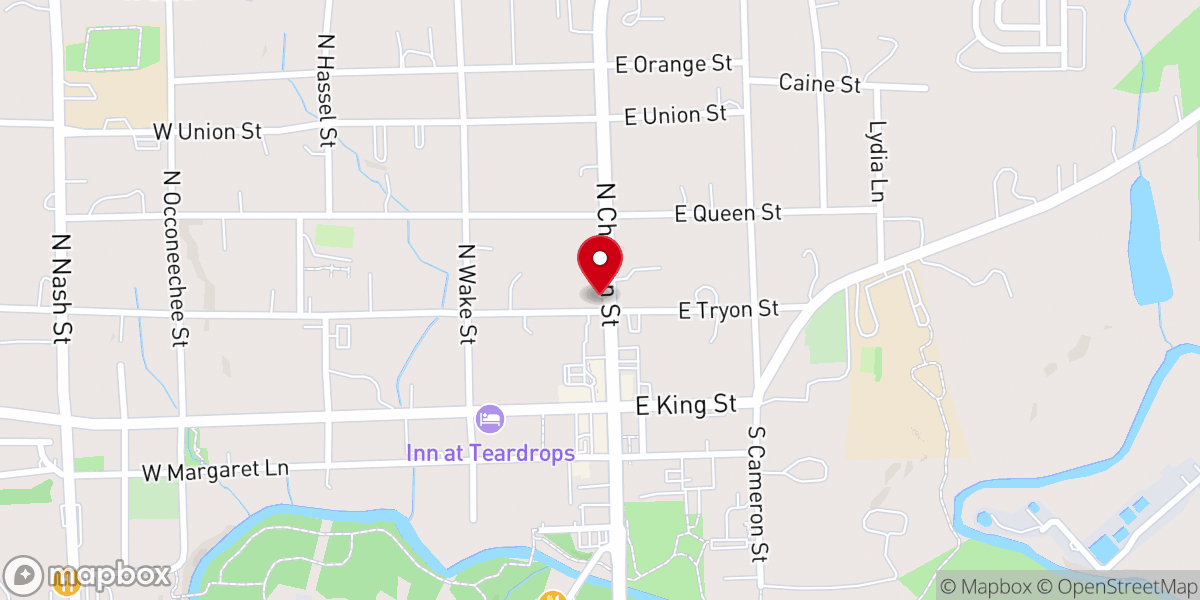 Map showing location of Orange County Historical Museum