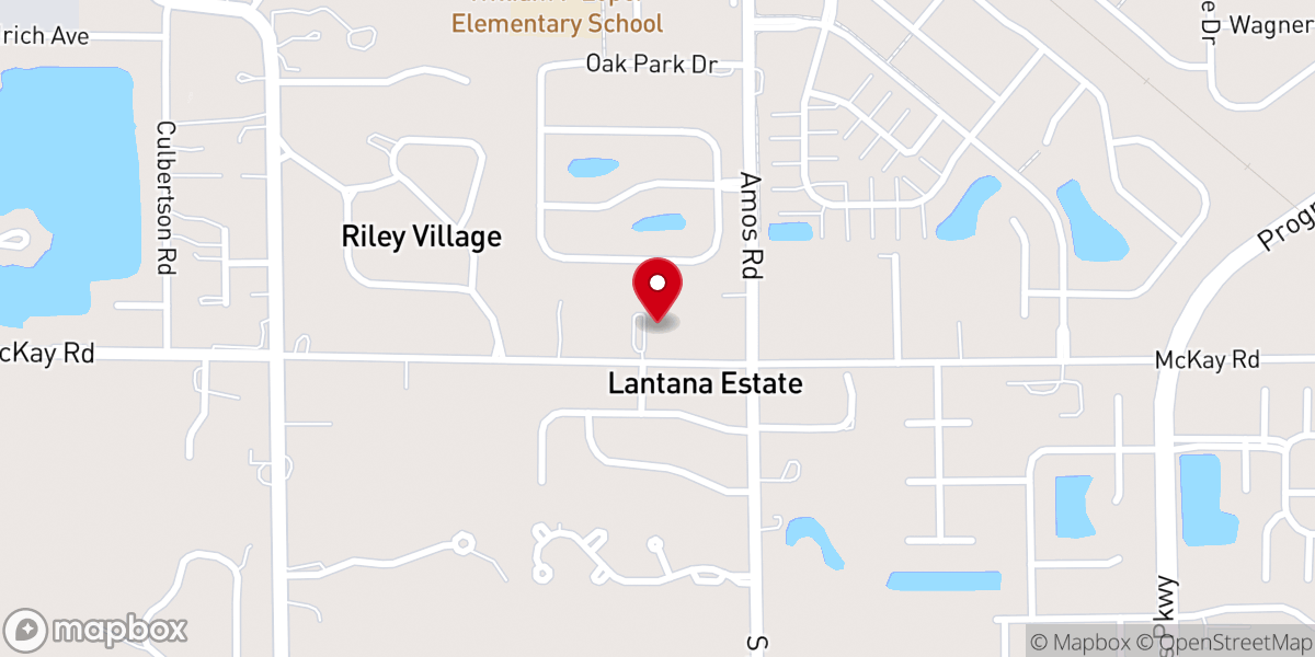 Map showing location of Beacon Baptist