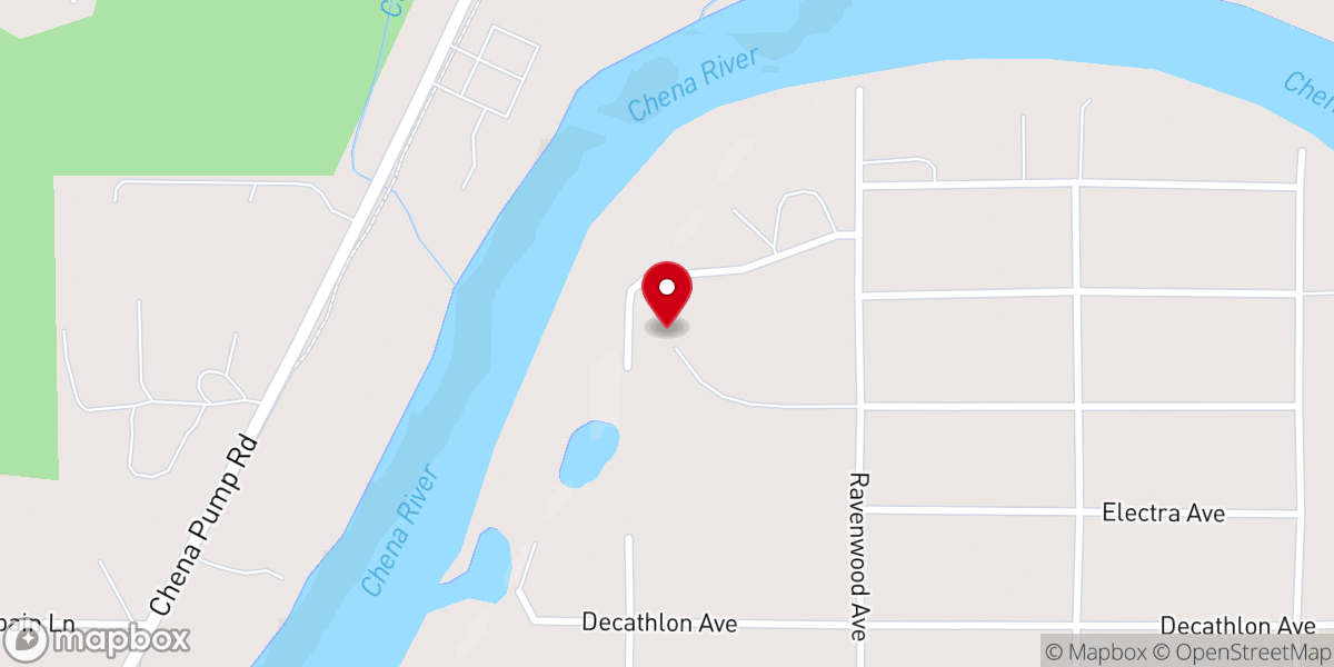 Map showing location of Fairbanks Native Bible Church