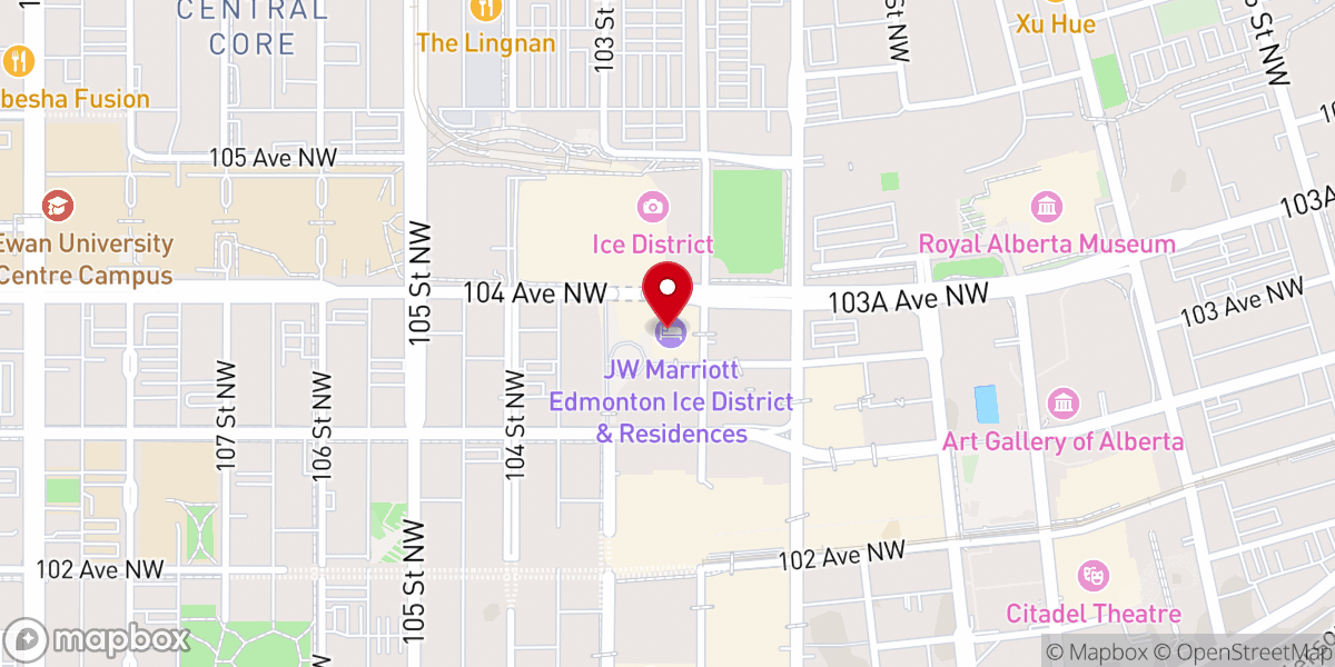 Map showing location of ICE District