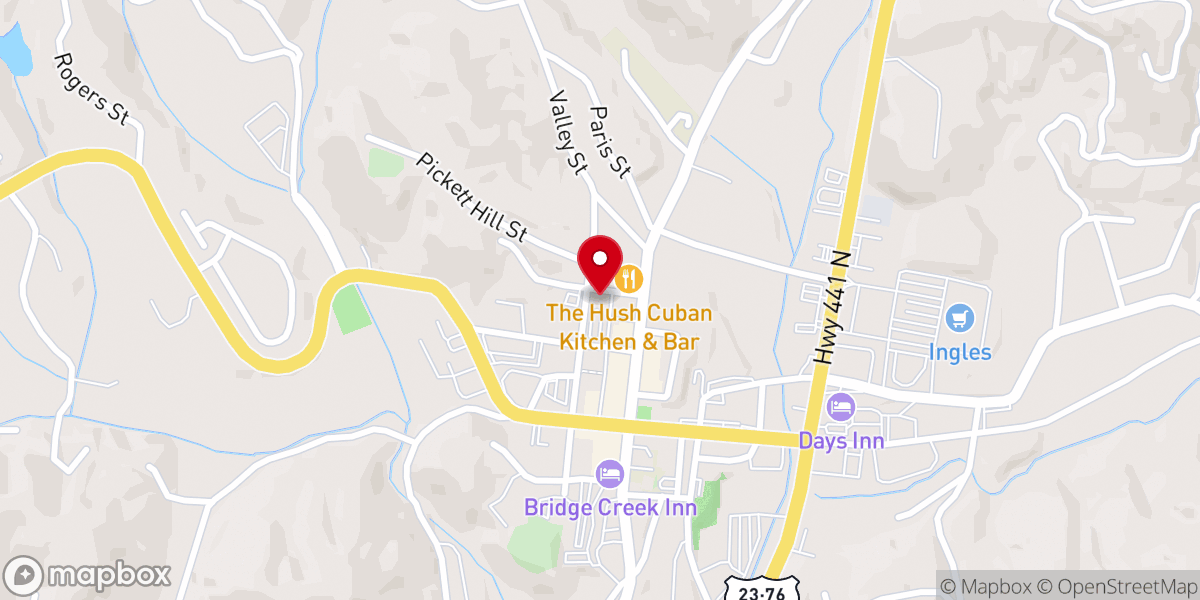 Map showing location of Clayton Presbyterian Church