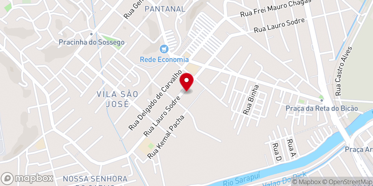 Map showing location of Igreja Pentecostal Cálice Transbordante