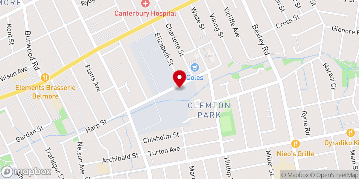 Map showing location of The Pentecostals of Sydney