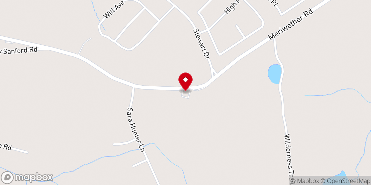 Map showing location of St Paul Baptist Church