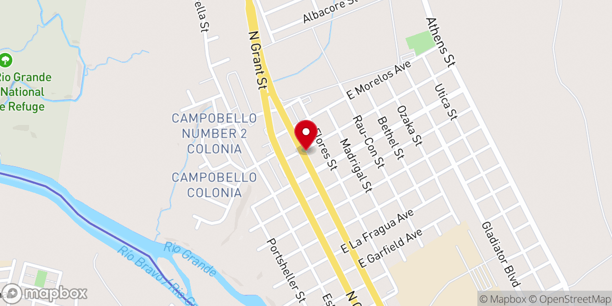 Map showing location of VISION CHURCH
