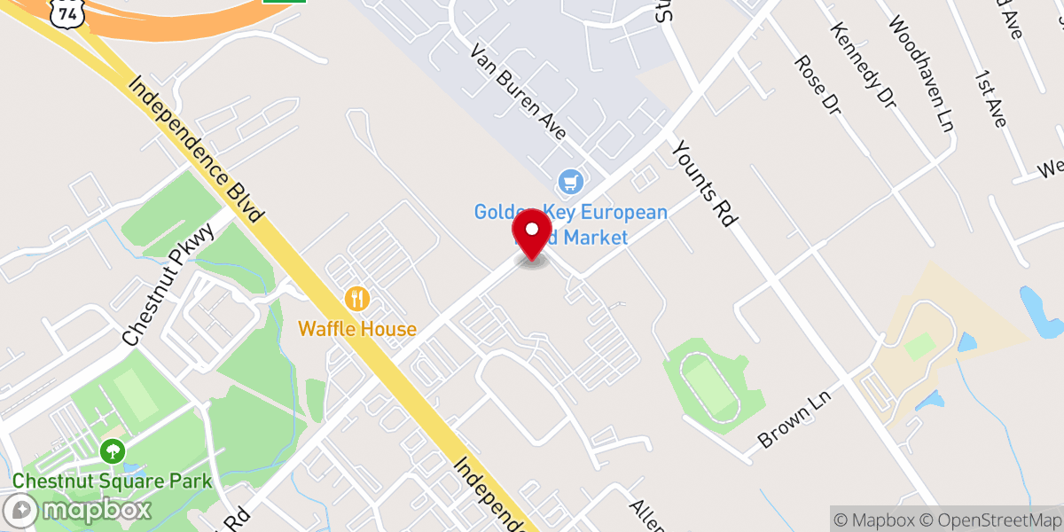 Map showing location of Indian Trail Music
