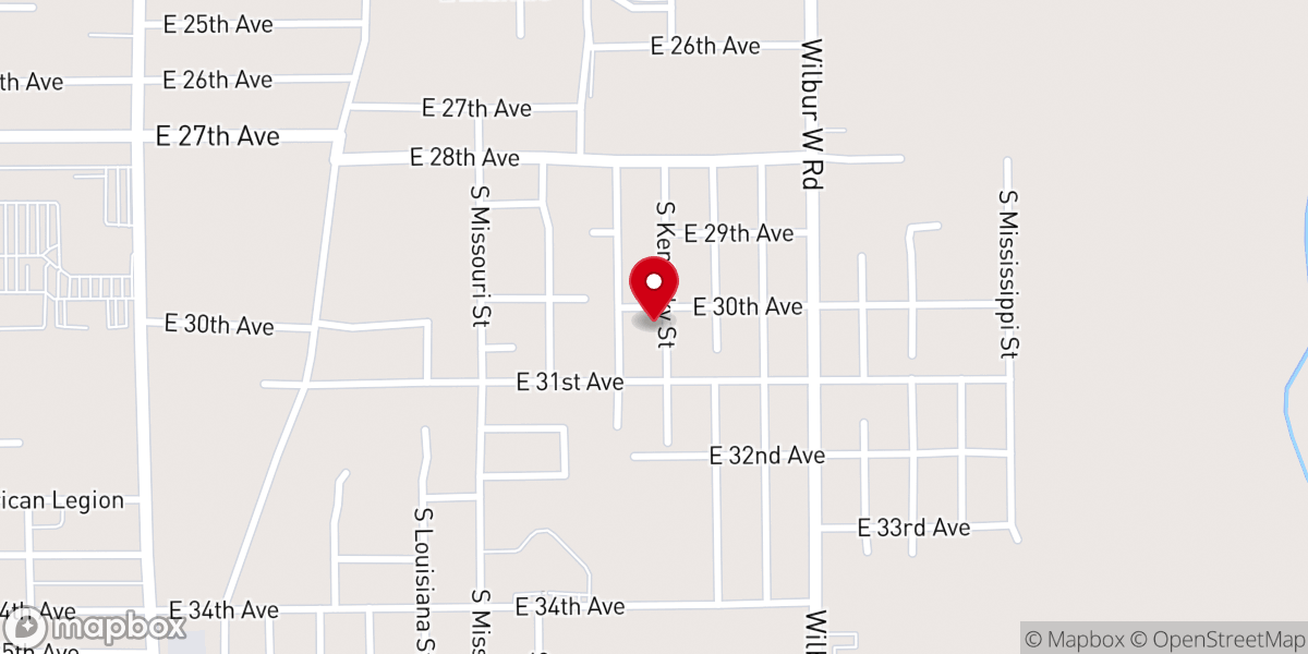 Map showing location of Smith Chapel Missionary Baptist Church