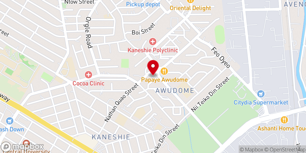 Map showing location of St Theresa Catholic Church, Mini Basilica