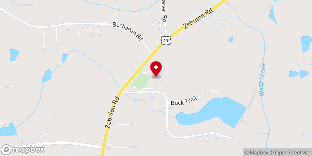 Map showing location of Mt Gilead Baptist Church