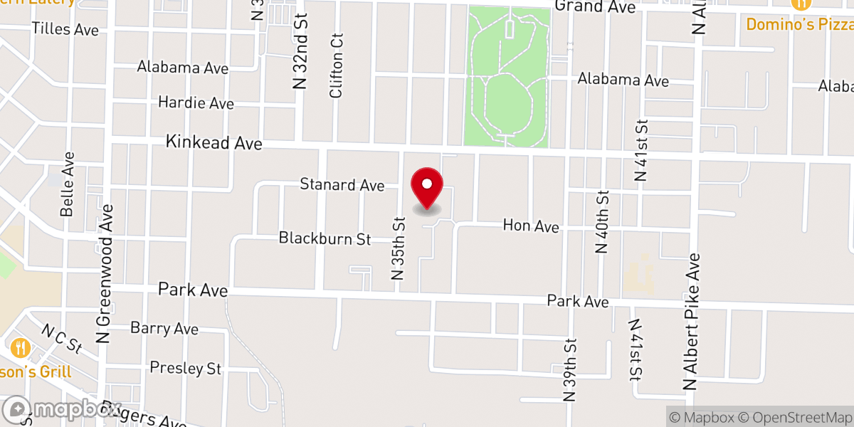 Map showing location of Faith Unlimited Church
