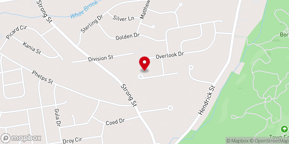 Map showing location of St John's Episcopal Church Street
