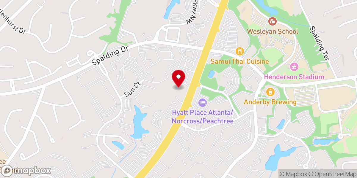 Map showing location of Christ the King Lutheran Church (ELCA)