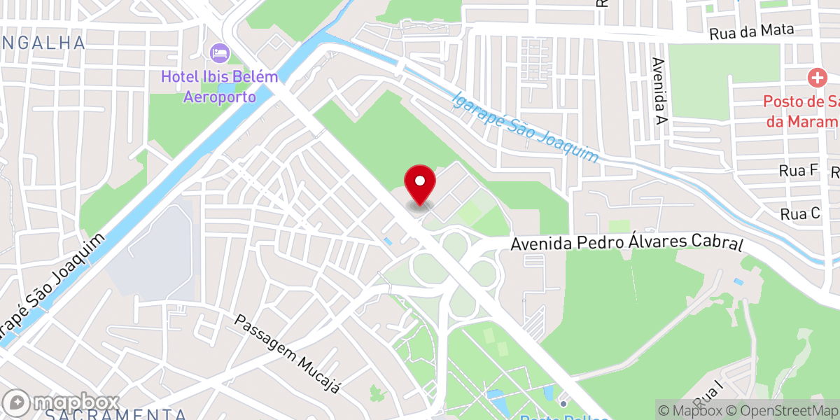 Map showing location of Igreja de Santo Expedito