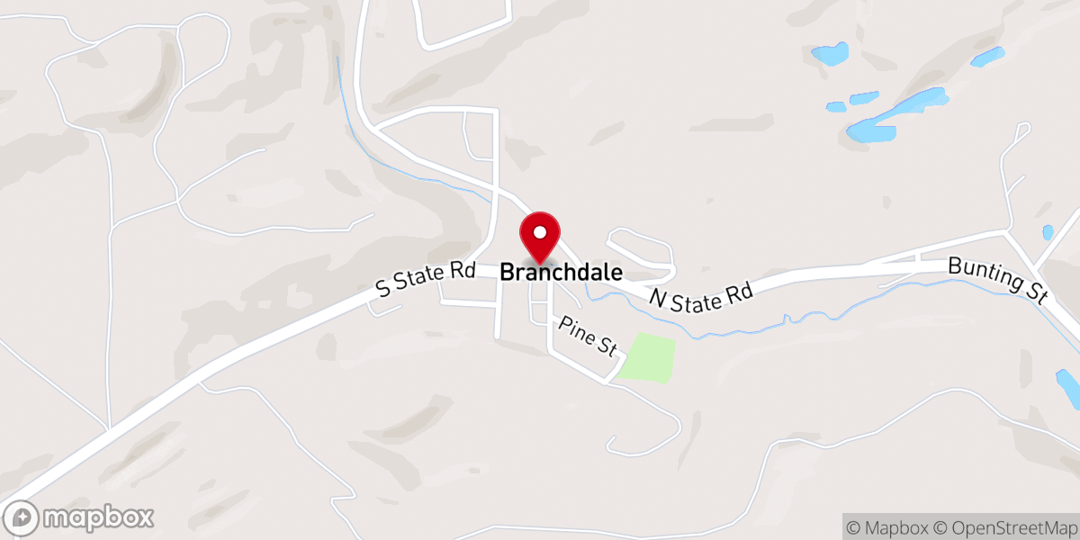 Map showing location of United States Postal Service