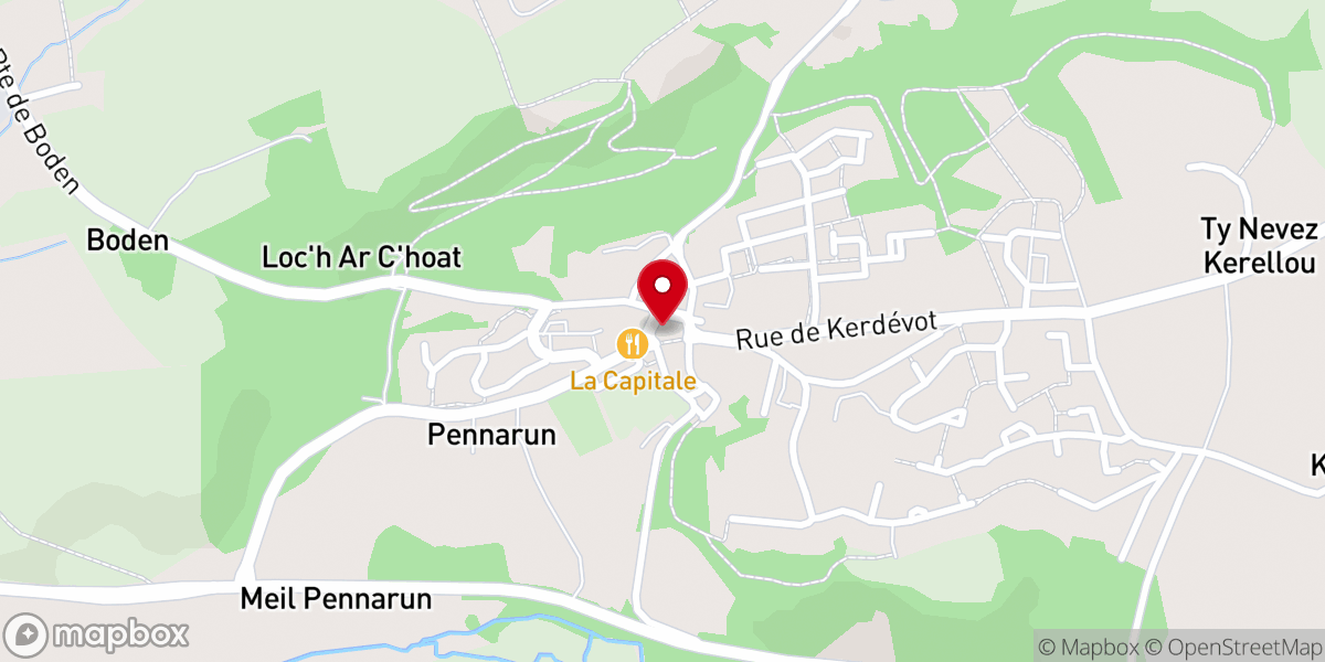 Map showing location of église Saint-Guinal
