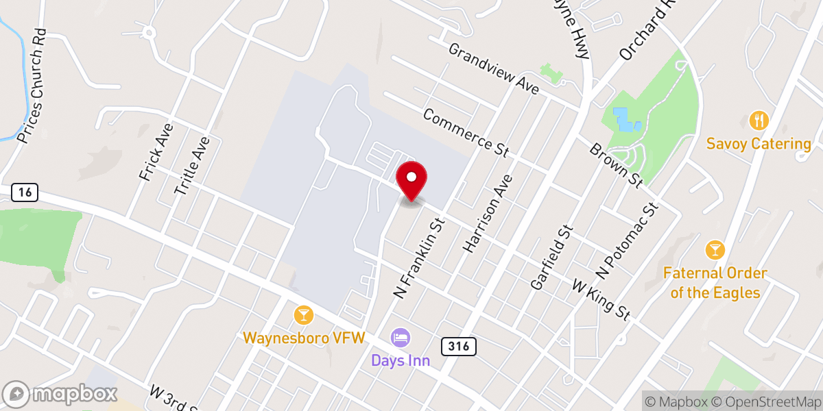 Map showing location of City Light Christian Fellowship