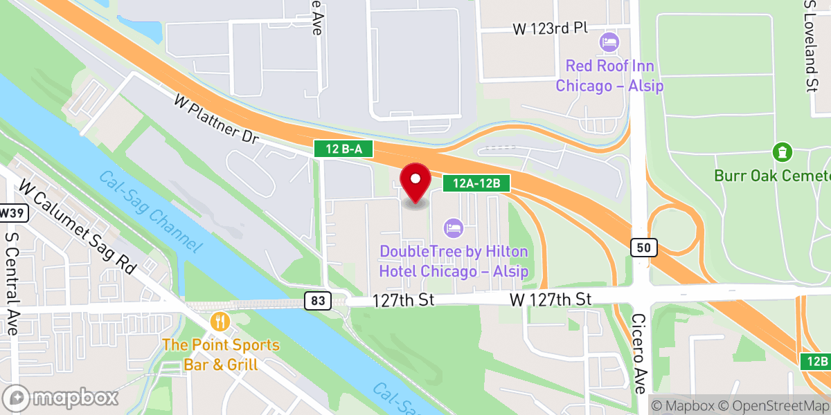 Map showing location of Daniels Printing & Office Supply