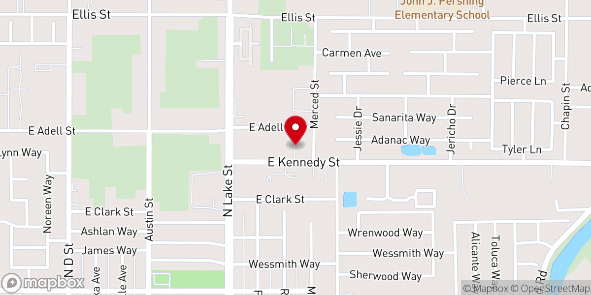 Map showing location of Grace Point Ministries