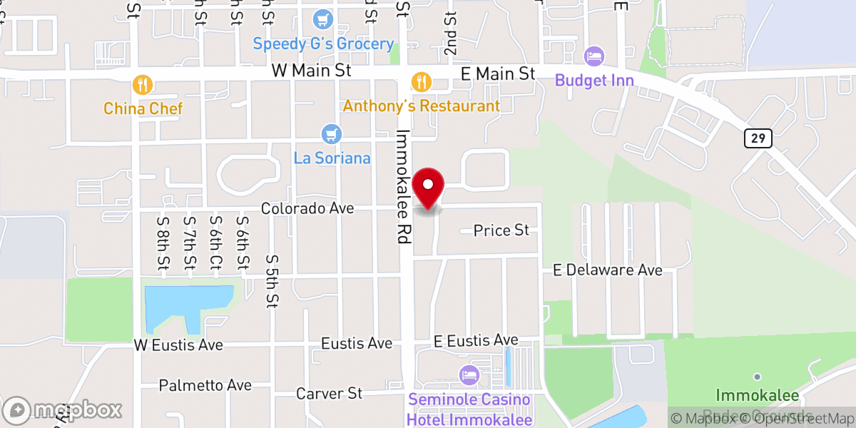 Map showing location of Salvation Army