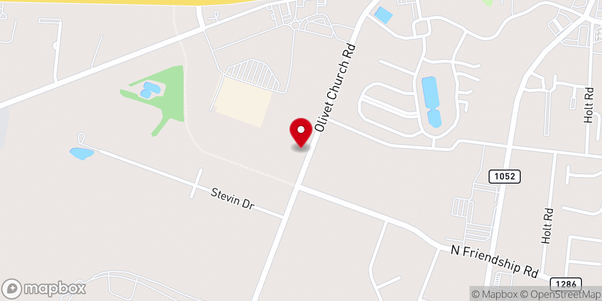 Map showing location of West Union Baptist Association