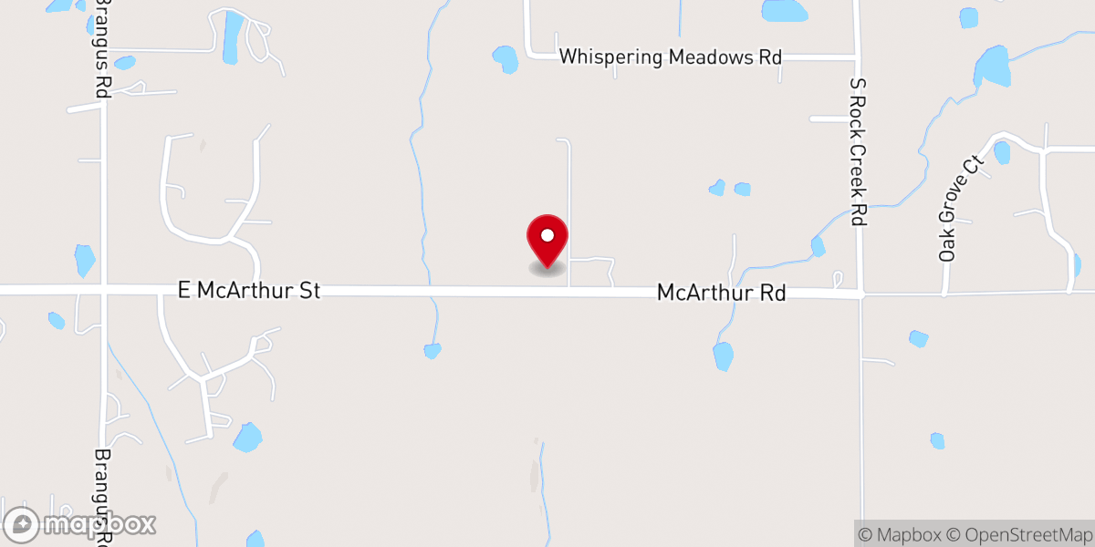 Map showing location of Hilltop Baptist Church – Shawnee, OK