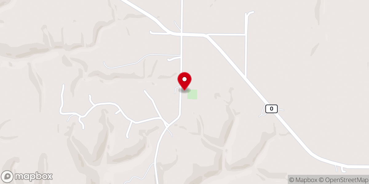 Map showing location of Pleasant View Baptist Church