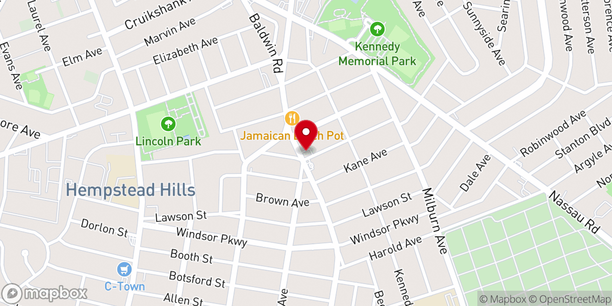 Map showing location of The Kings Chapel of Hempstead
