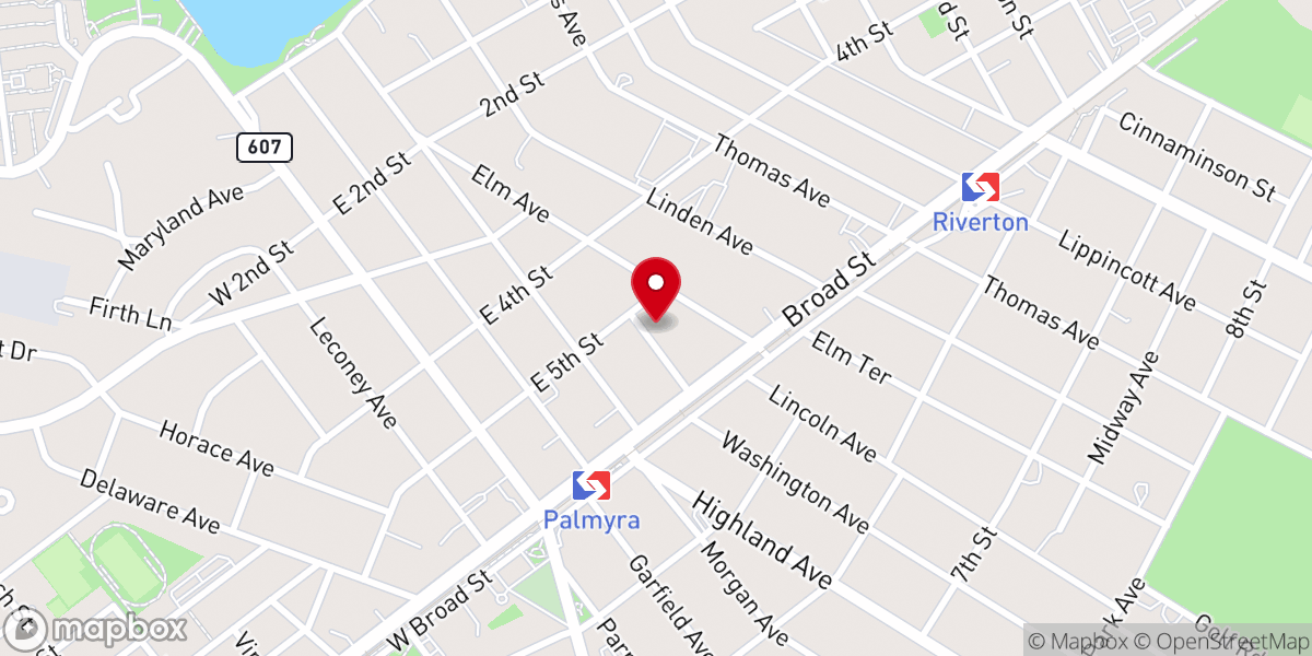 Map showing location of Central Baptist Church