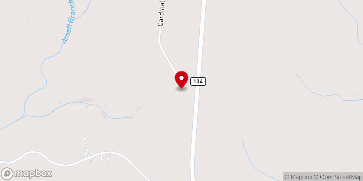 Map showing location of Grace Memorial Baptist Church