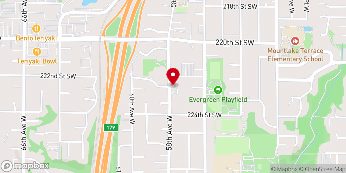 Map showing location of St. Pius X Catholic Church