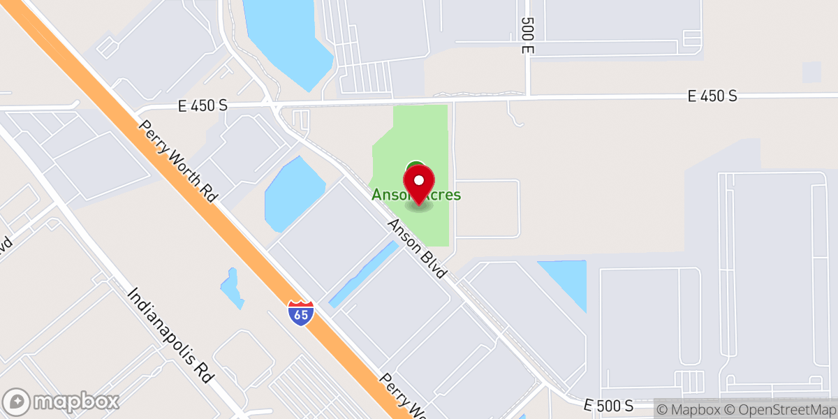 Map showing location of Anson Acres Park