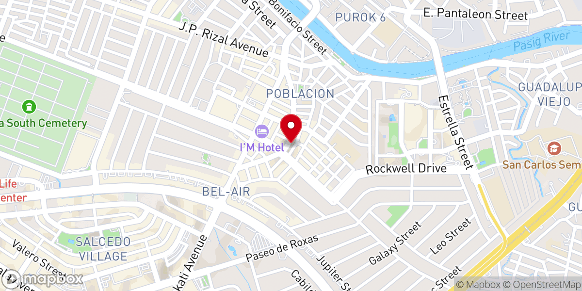 Map showing location of Makati United Methodist Church