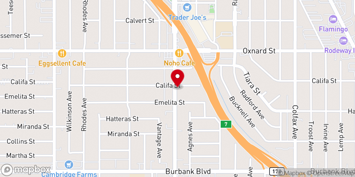 Map showing location of Em Habanim Sephardic Congregation