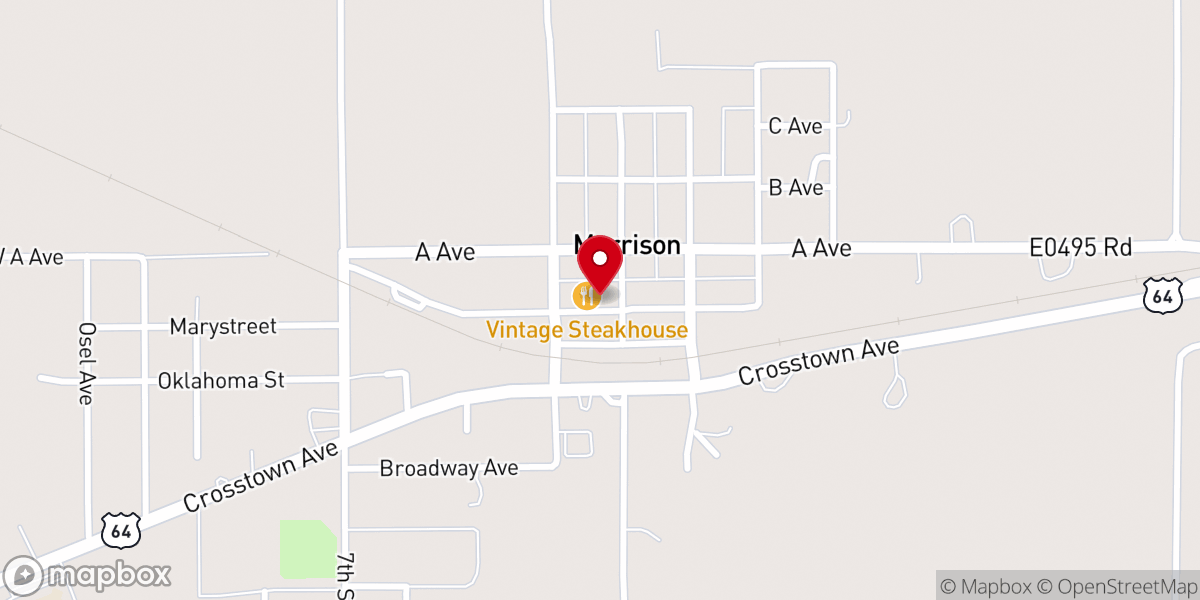 Map showing location of Morrison City Hall aka Town of Morrison