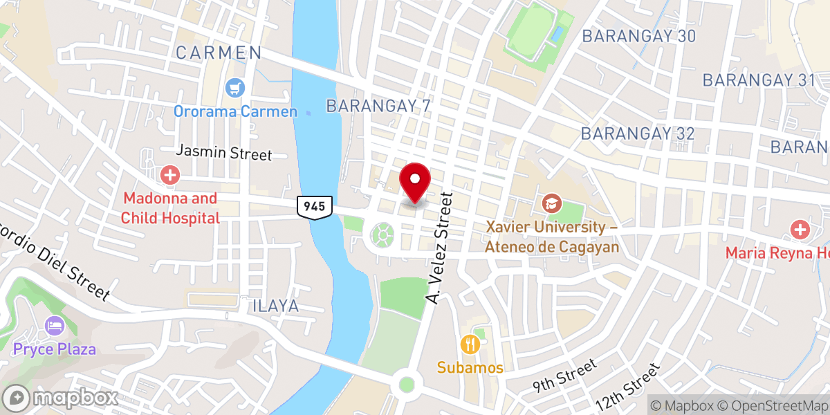 Map showing location of Break Forth Church Sunday Service