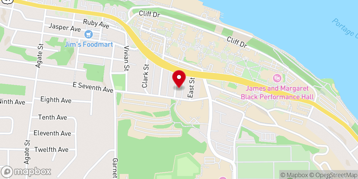 Map showing location of HHCF MTU Guys' House