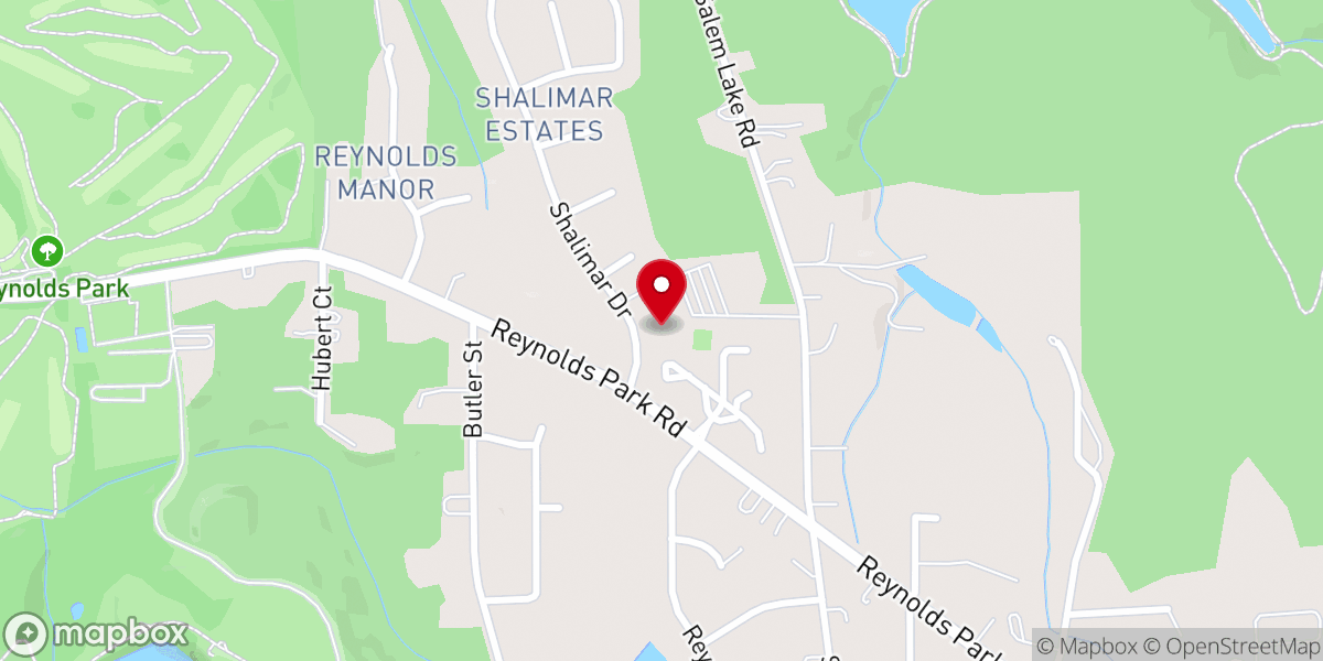 Map showing location of Emmanuel Baptist Church