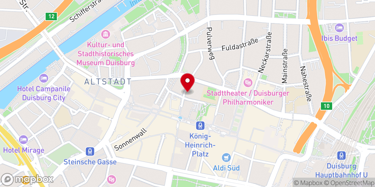 Map showing location of Kreiskantorat im Evangelischen Kirchenkreis Duisburg