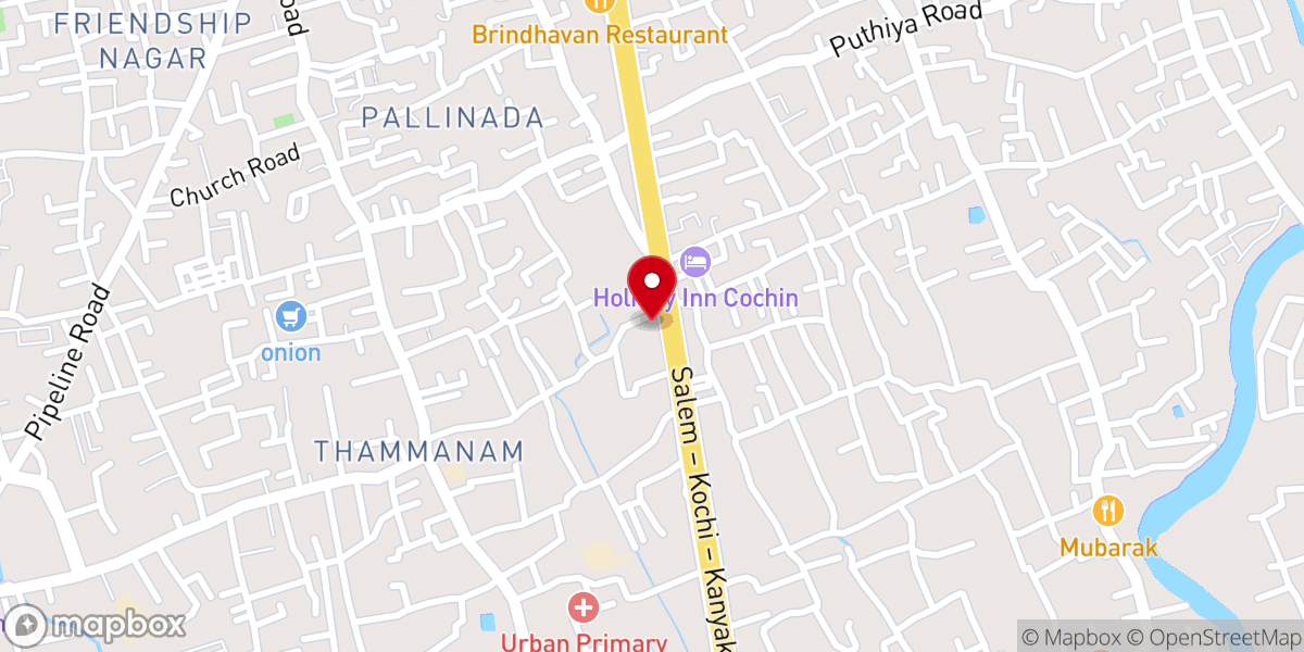 Map showing location of St. George's Syro-Malabar Church, Chakkaraparambu