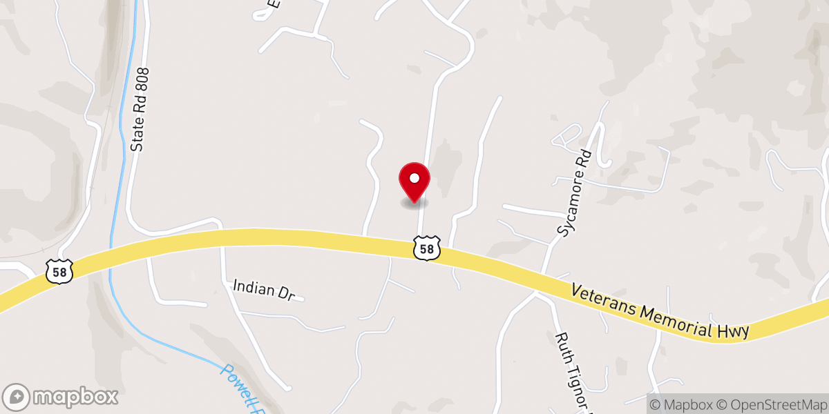 Map showing location of Rehoboth Missionary Baptist